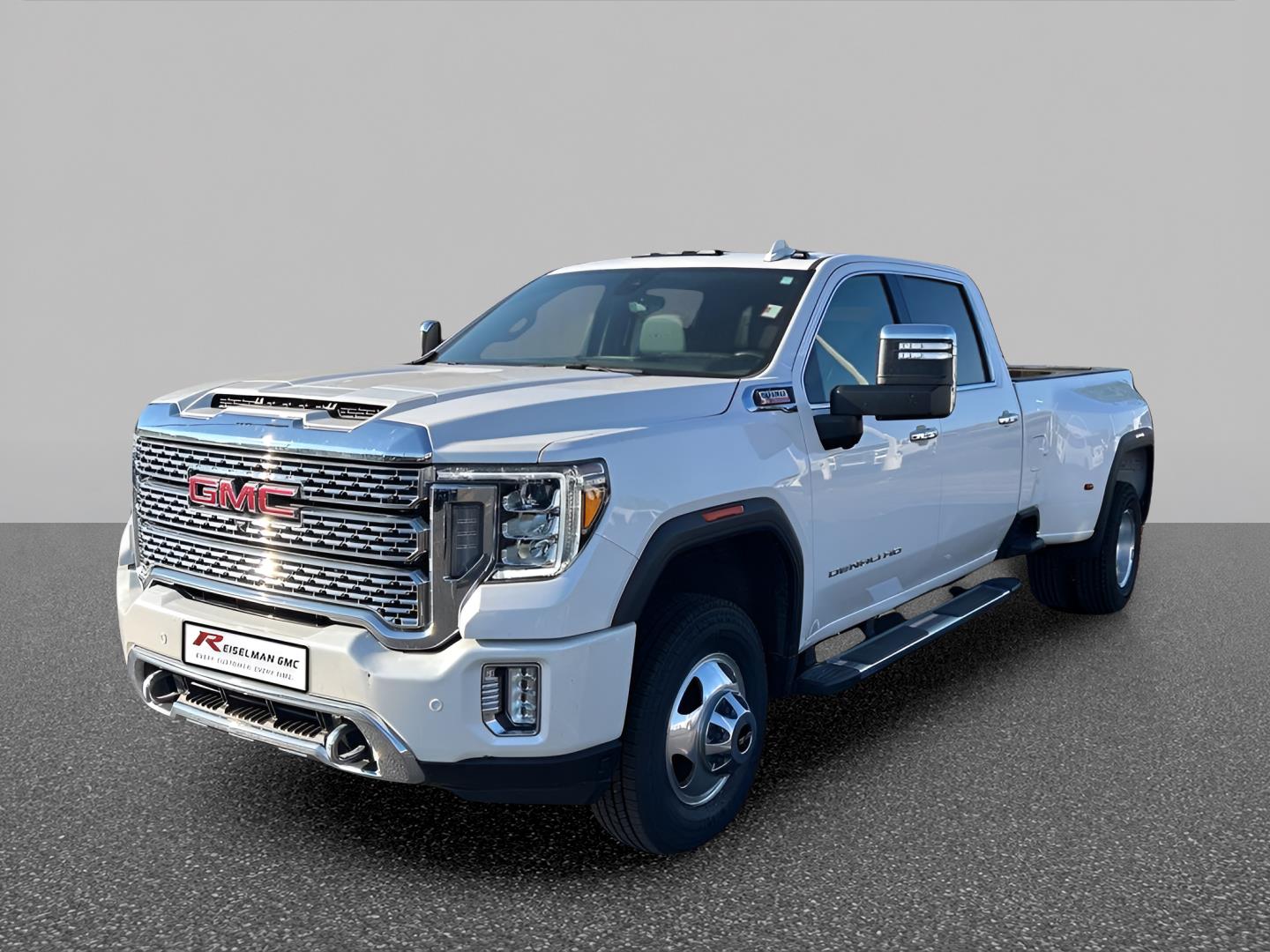 White Frost Tricoat 2021 GMC Sierra 3500HD Pickup Truck Four-Wheel Drive Automatic