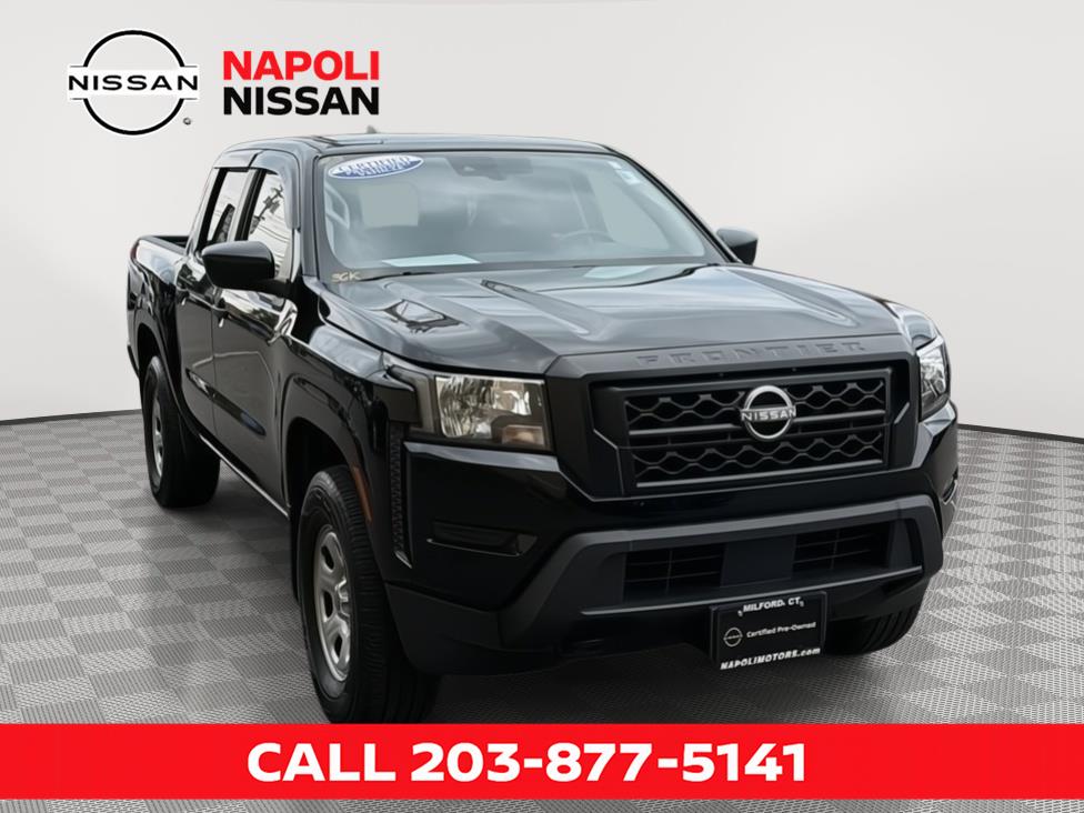Super Black 2023 Nissan Frontier Pickup Truck Four-Wheel Drive Automatic