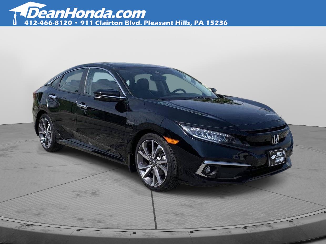 Crystal Black Pearl 2019 Honda Civic Sedan Front-Wheel Drive Continuously Variable Transmission