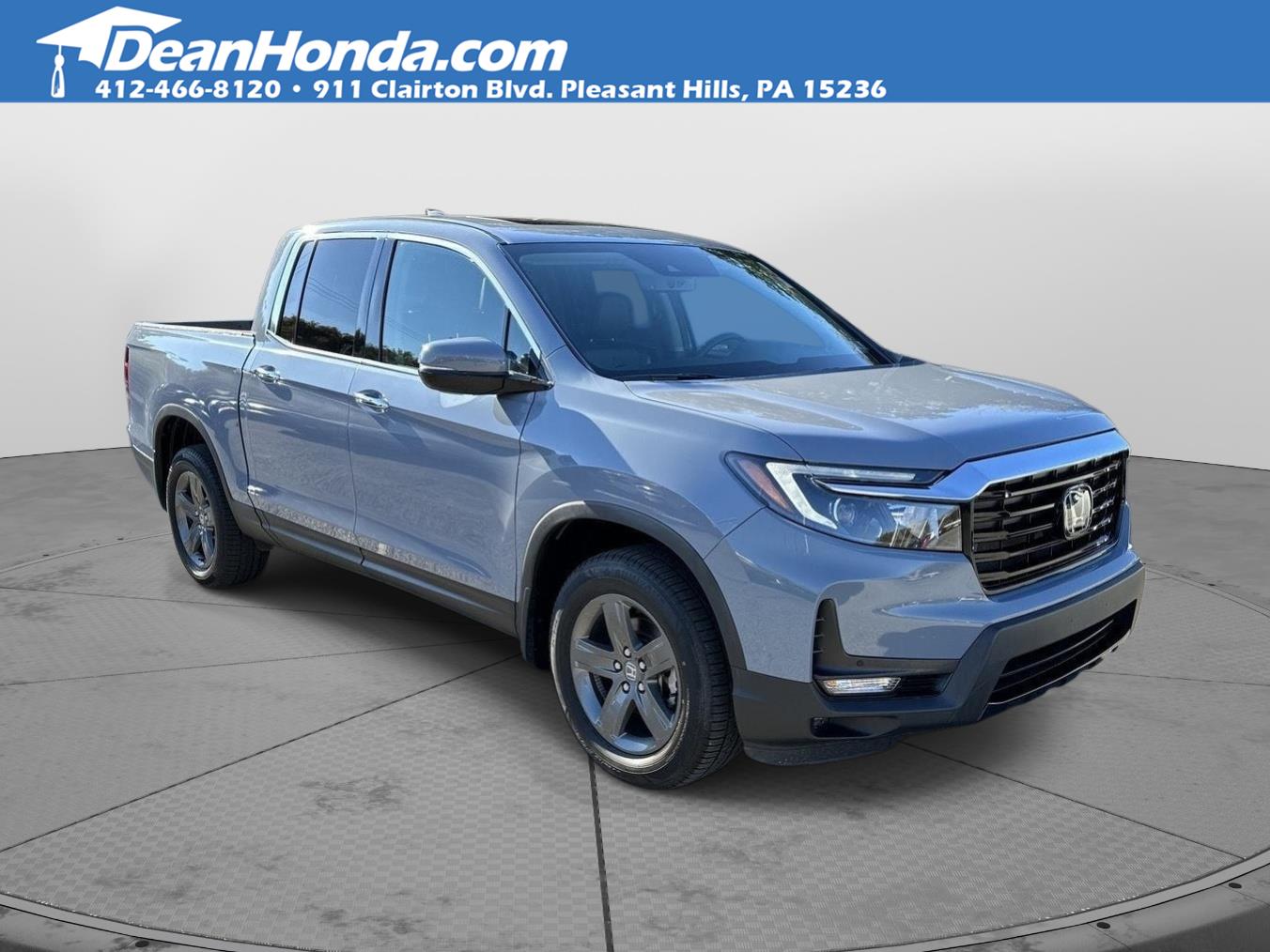 Sonic Gray Pearl 2023 Honda Ridgeline Pickup Truck All-Wheel Drive Automatic