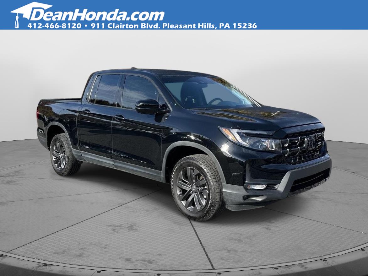 Crystal Black Pearl 2024 Honda Ridgeline Pickup Truck All-Wheel Drive Automatic