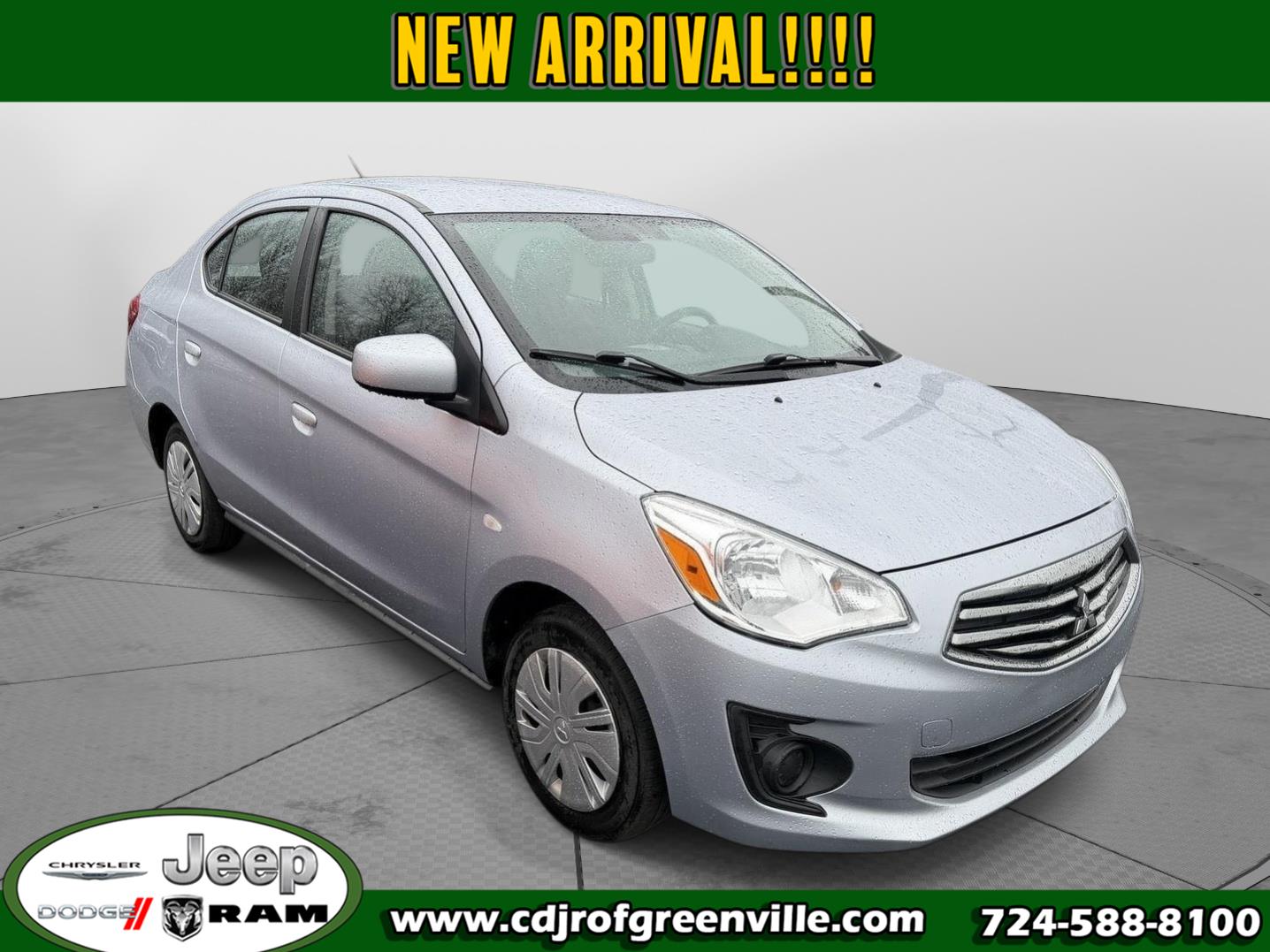 Starlight Silver Metallic 2019 Mitsubishi Mirage G4 ES FWD Sedan Front-Wheel Drive Continuously Variable Transmission