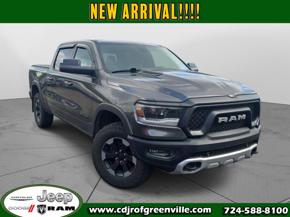 Gray (Granite Crystal Metallic Clearcoat) 2019 RAM 1500 Pickup Truck Four-Wheel Drive 8-Speed Automatic
