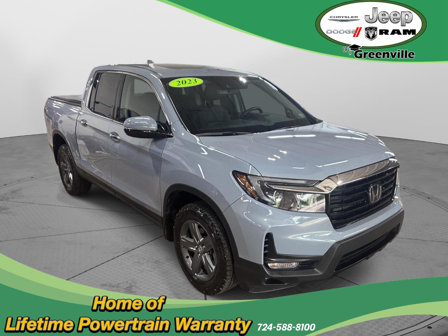 Sonic Gray Pearl 2023 Honda Ridgeline Pickup Truck All-Wheel Drive Automatic