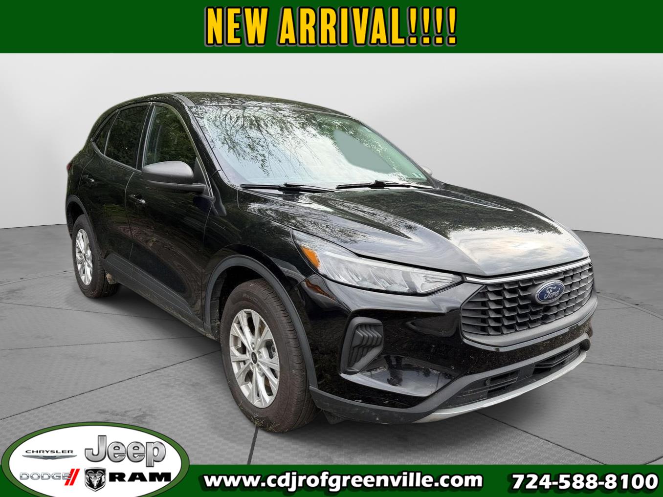 Agate Black Metallic 2024 Ford Escape SUV / Crossover All-Wheel Drive 8-Speed Automatic
