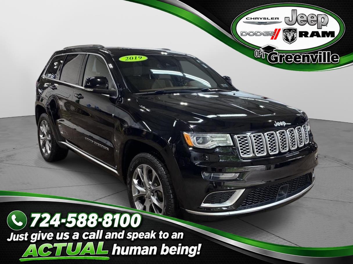 Diamond Black Crystal Pearlcoat 2019 Jeep Grand Cherokee SUV / Crossover Four-Wheel Drive 8-Speed Automatic