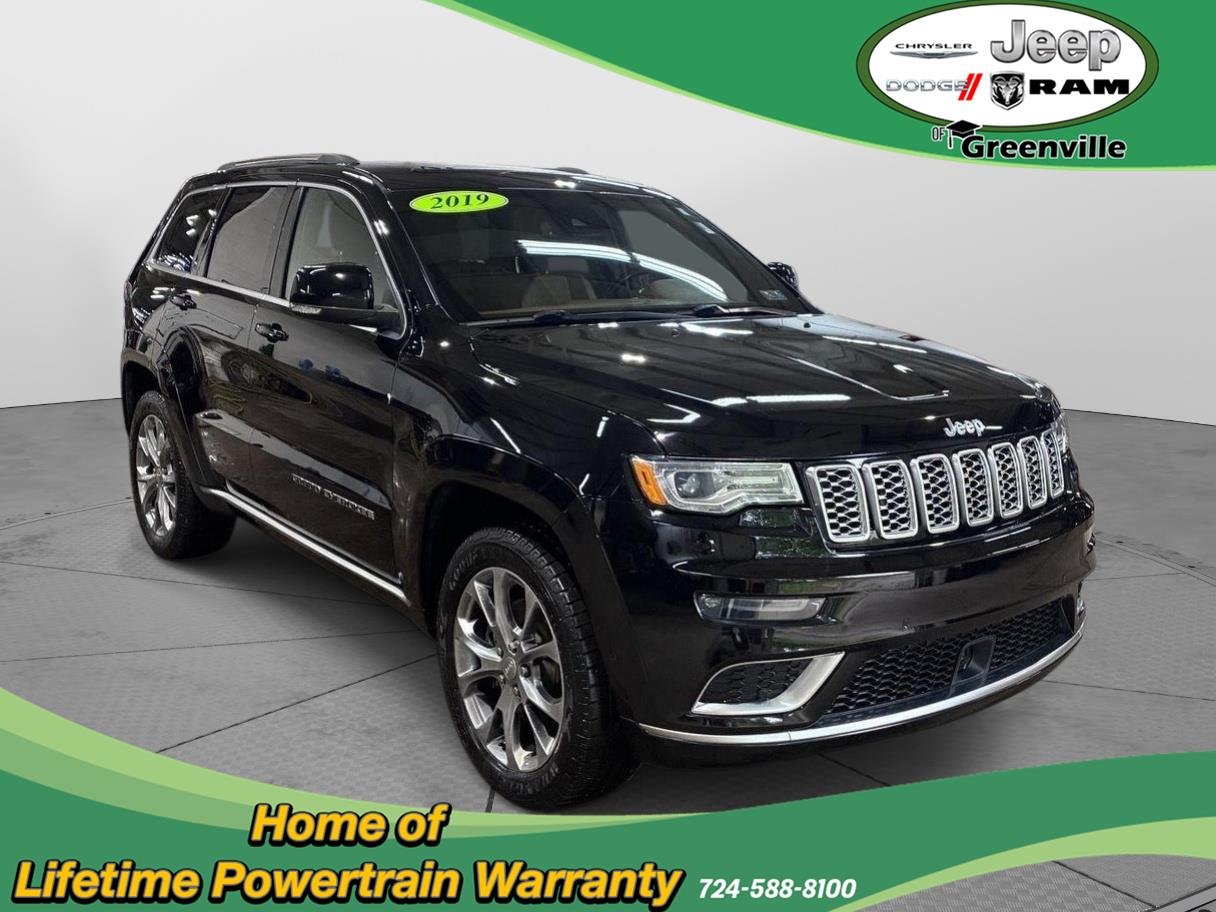Diamond Black Crystal Pearlcoat 2019 Jeep Grand Cherokee SUV / Crossover Four-Wheel Drive 8-Speed Automatic
