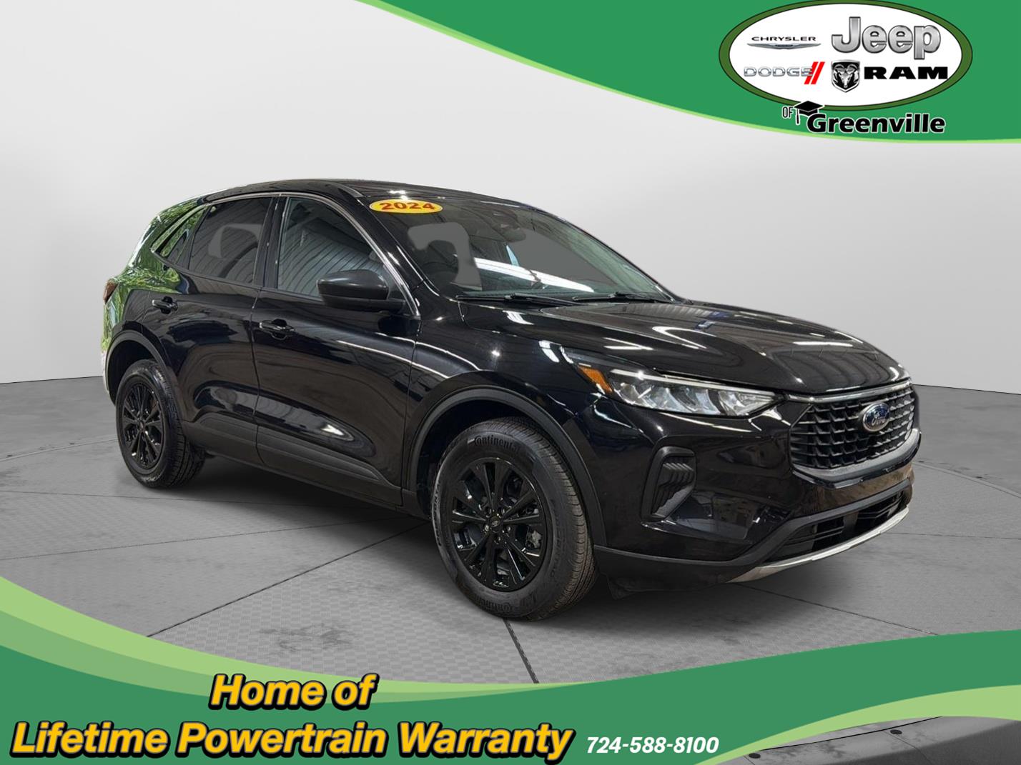 Agate Black Metallic 2024 Ford Escape SUV / Crossover All-Wheel Drive 8-Speed Automatic