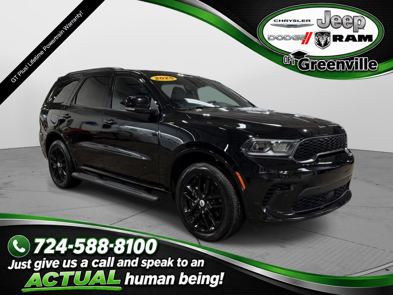 DB Black Clearcoat 2025 Dodge Durango SUV / Crossover All-Wheel Drive 8-Speed Automatic
