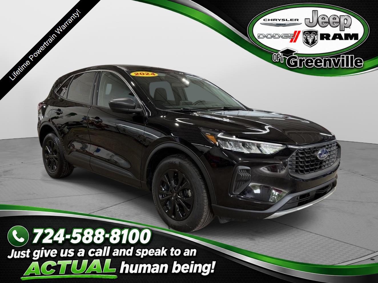 Agate Black Metallic 2024 Ford Escape SUV / Crossover All-Wheel Drive 8-Speed Automatic