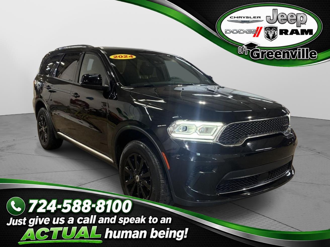 DB Black Clearcoat 2024 Dodge Durango SUV / Crossover All-Wheel Drive 8-Speed Automatic