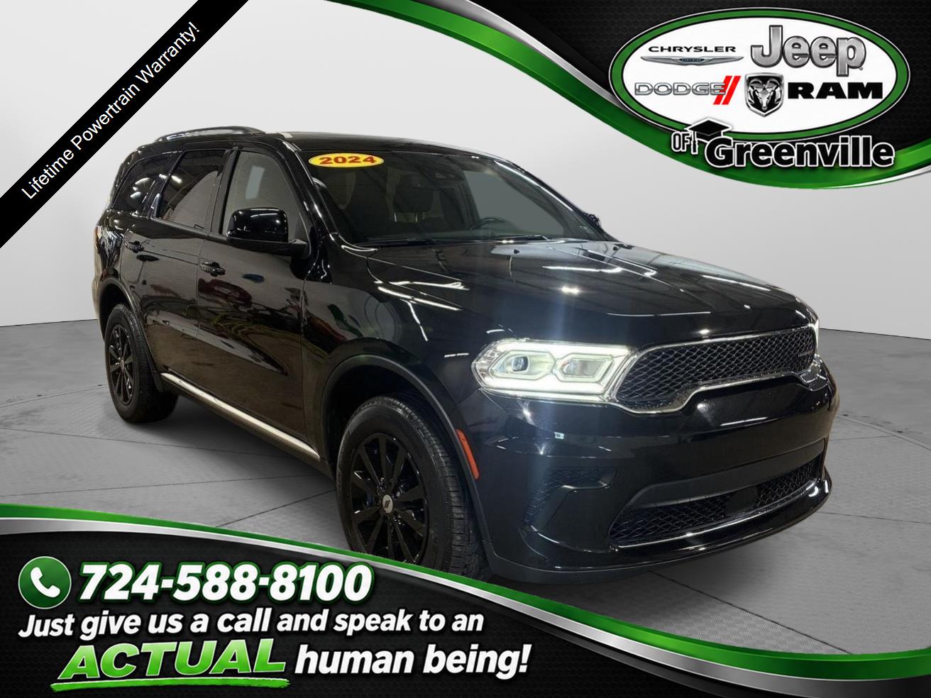 DB Black Clearcoat 2024 Dodge Durango SUV / Crossover All-Wheel Drive 8-Speed Automatic