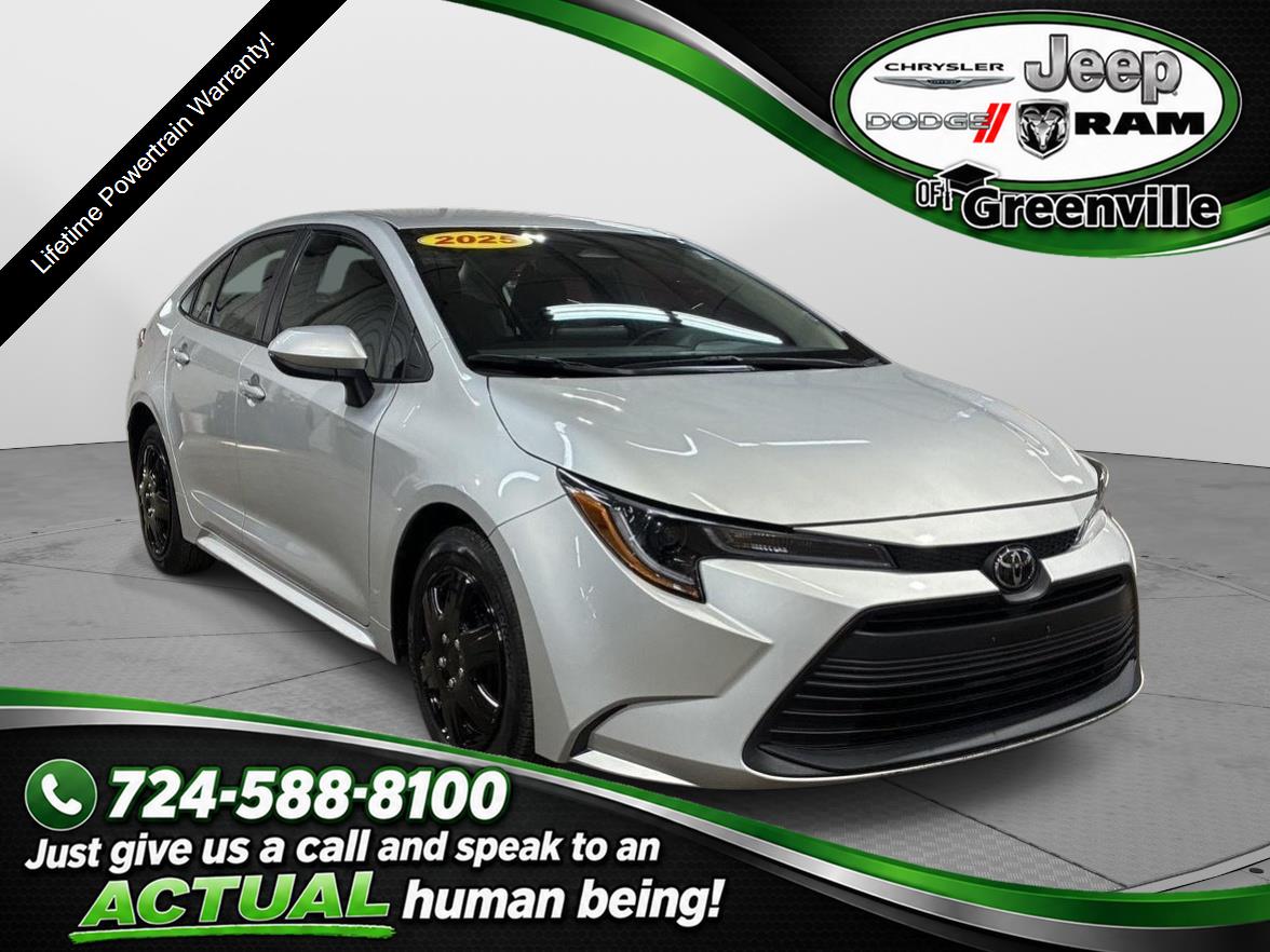 Classic Silver Metallic 2025 Toyota Corolla Sedan Front-Wheel Drive Continuously Variable Transmission