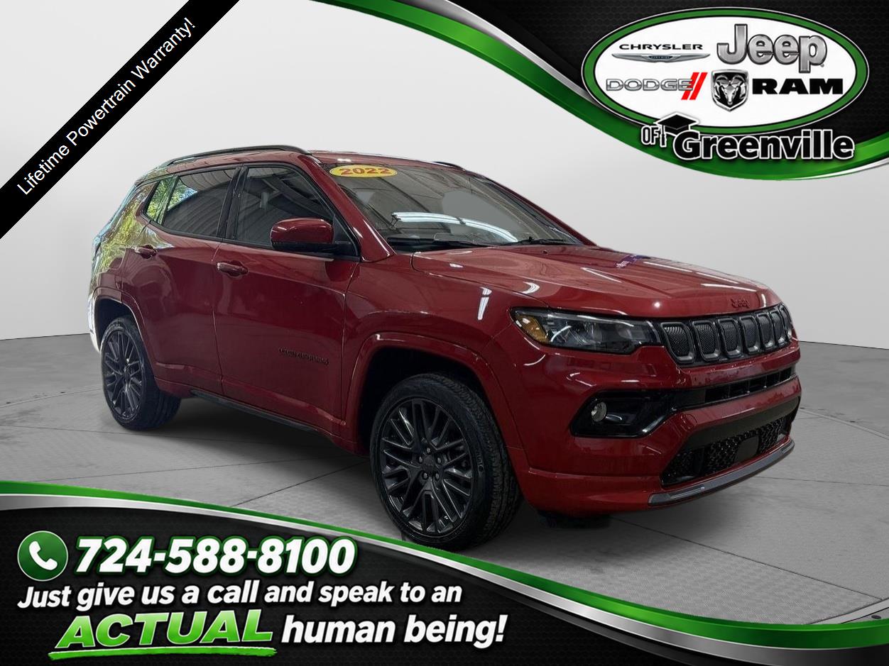 Redline Pearlcoat 2022 Jeep Compass SUV / Crossover Four-Wheel Drive 9-Speed Automatic
