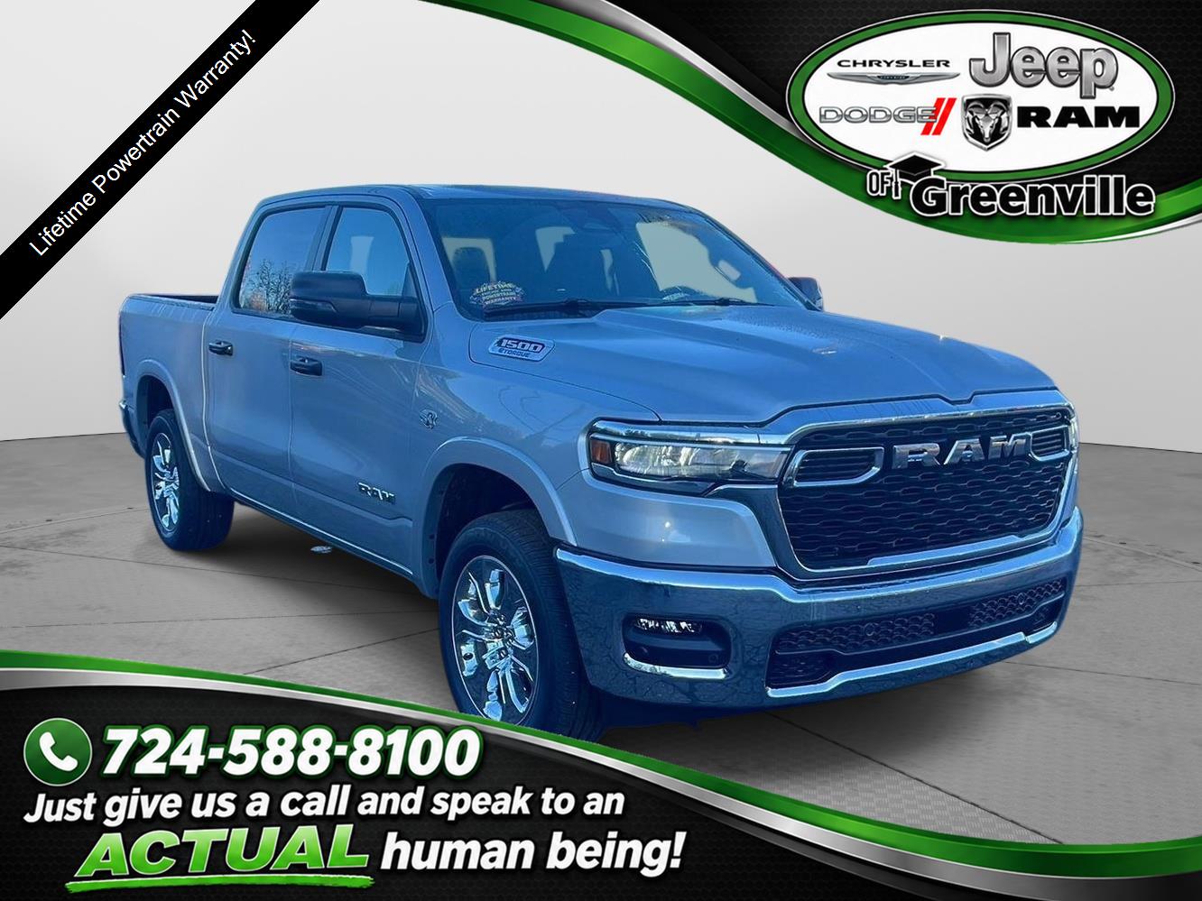 Silver Zynith 2026 RAM 1500 Pickup Truck Four-Wheel Drive 8-Speed Automatic
