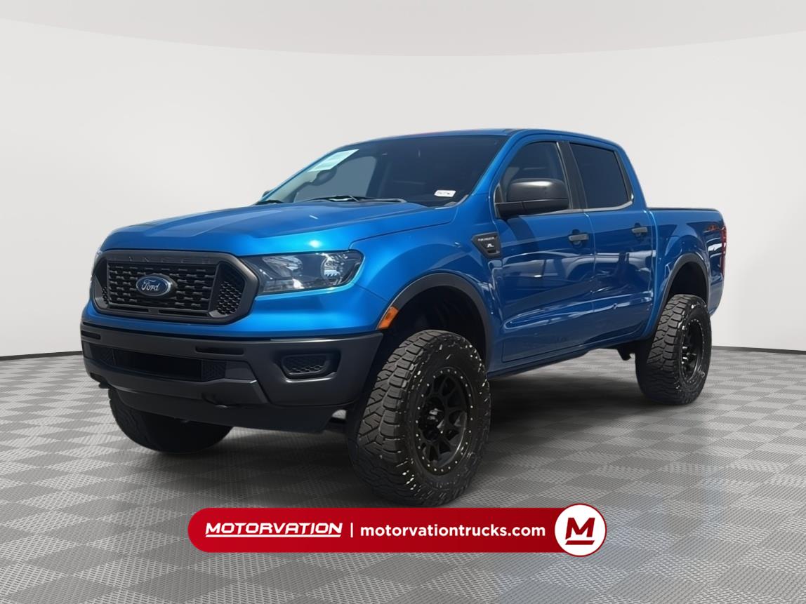 Velocity Blue 2021 Ford Ranger XL SuperCrew 4WD Pickup Truck Four-Wheel Drive Automatic