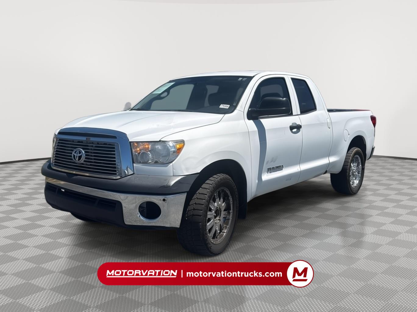 Super White 2013 Toyota Tundra Grade Double Cab 4.6L Pickup Truck 4X2 6-Speed Automatic