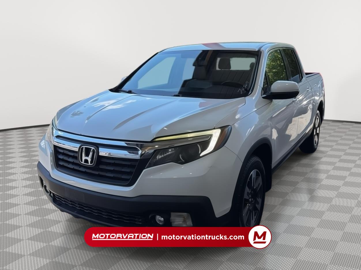 White 2017 Honda Ridgeline RTL-T AWD Pickup Truck All-Wheel Drive 6-Speed Automatic
