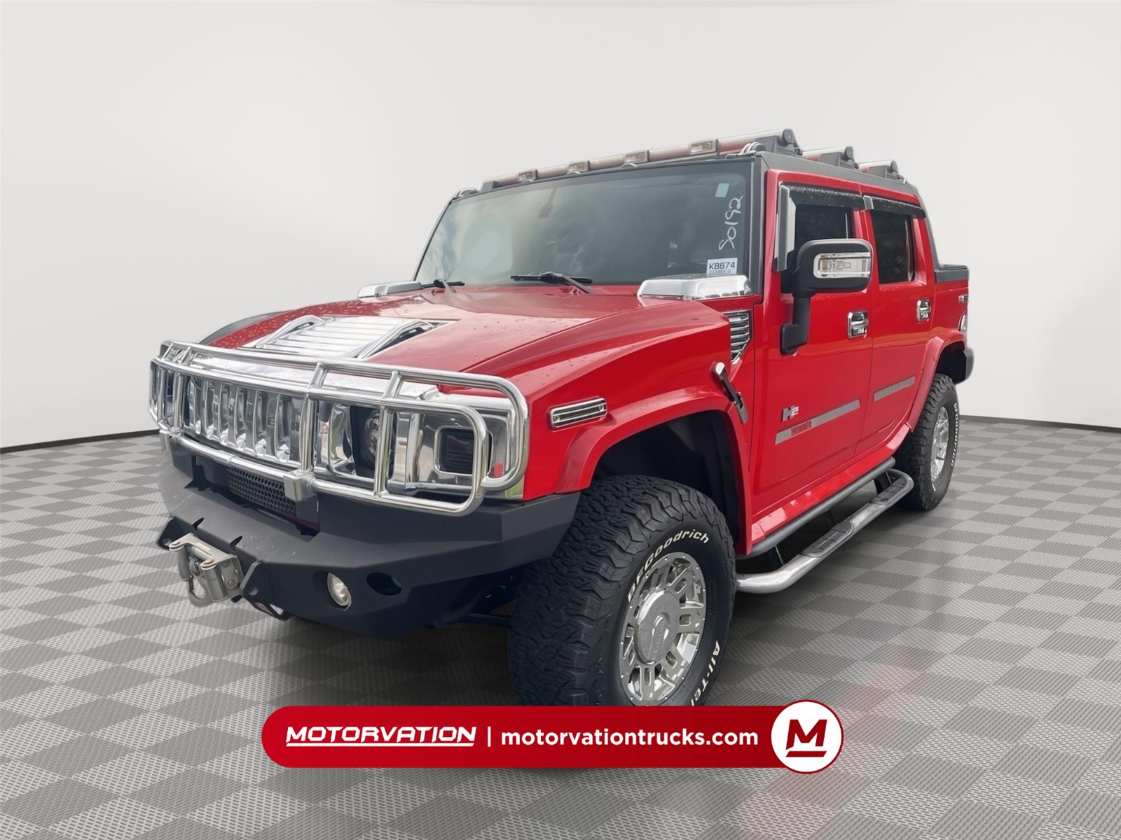 Red 2007 Hummer H2 SUT SUV / Crossover Four-Wheel Drive Automatic