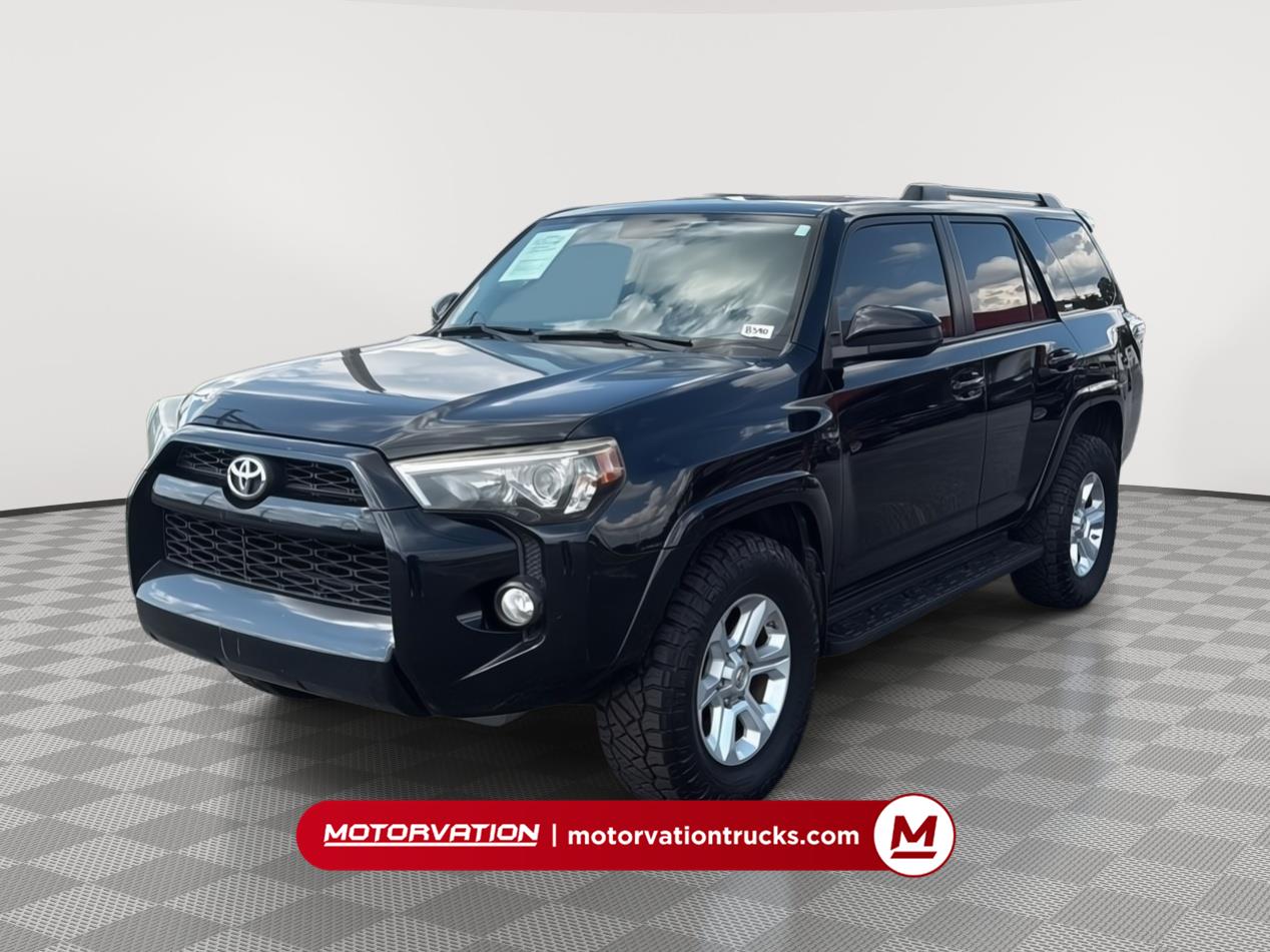 Midnight Black Metallic 2017 Toyota 4Runner SUV / Crossover 4X2 5-Speed Automatic