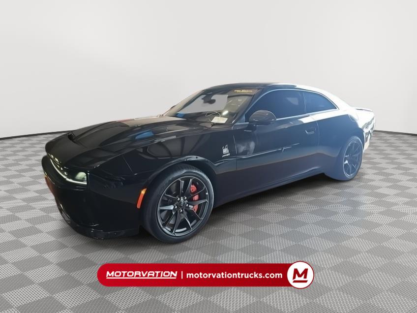 Diamond Black Crystal Pearlcoat 2024 Dodge Charger Daytona Coupe All-Wheel Drive 1-Speed Automatic