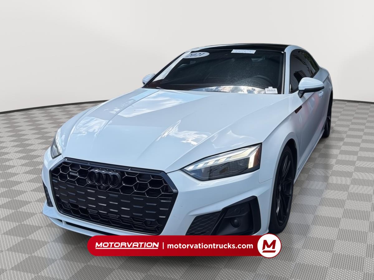 Glacier White Metallic 2021 Audi A5 Coupe All-Wheel Drive Automatic