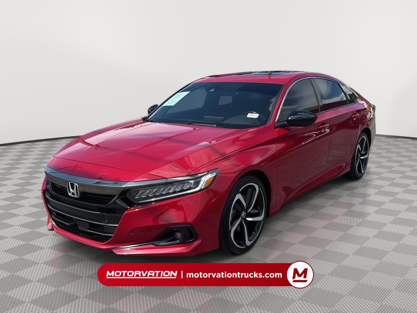 San Marino Red 2021 Honda Accord Sedan Front-Wheel Drive Automatic