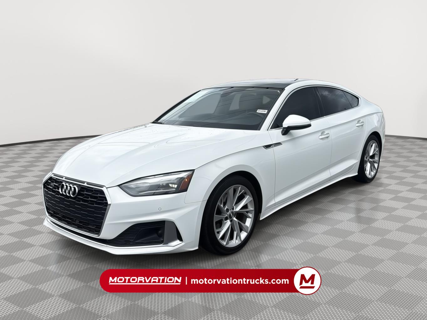 Glacier White Metallic 2021 Audi A5 Sportback Sedan All-Wheel Drive Automatic