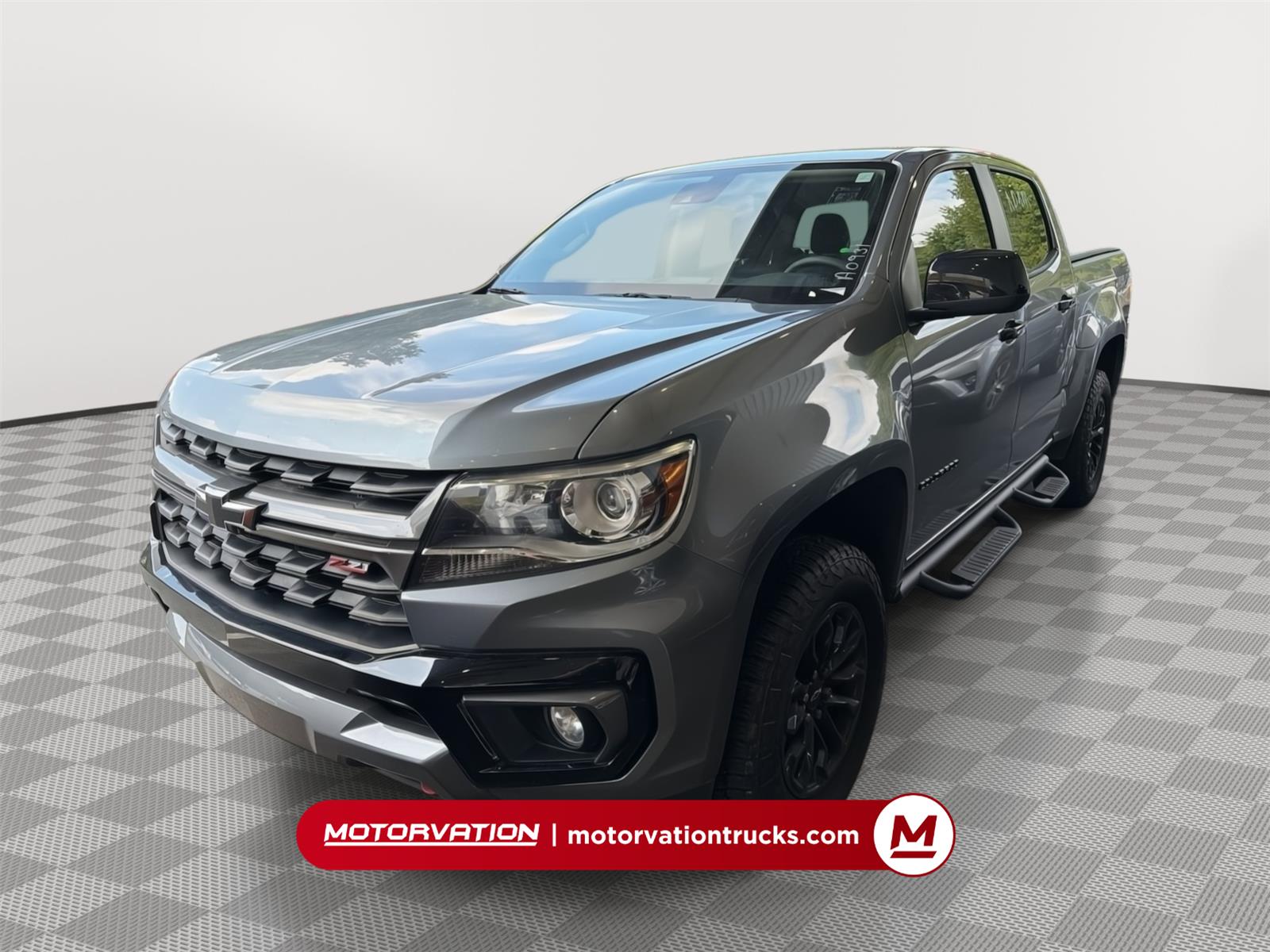 Gray (Satin Steel Metallic) 2022 Chevrolet Colorado Pickup Truck Four-Wheel Drive 8-Speed Automatic