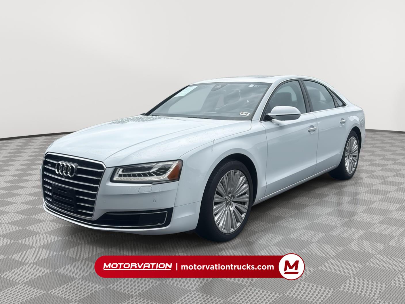 Glacier White Metallic 2015 Audi A8 Sedan All-Wheel Drive Automatic
