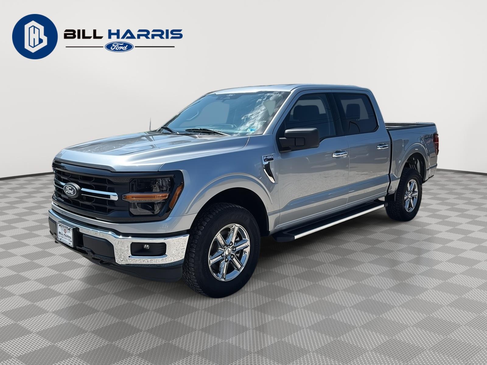 Iconic Silver 2025 Ford F-150 Pickup Truck Four-Wheel Drive Automatic
