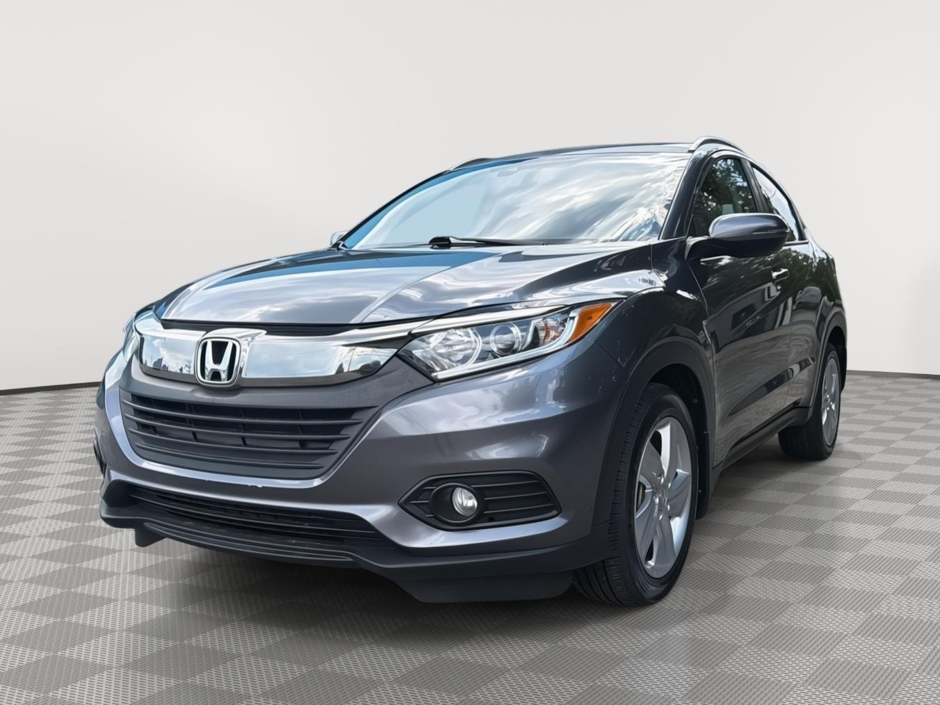 Gray (Modern Steel Metallic) 2019 Honda HR-V EX-L FWD SUV / Crossover Front-Wheel Drive Continuously Variable Transmission