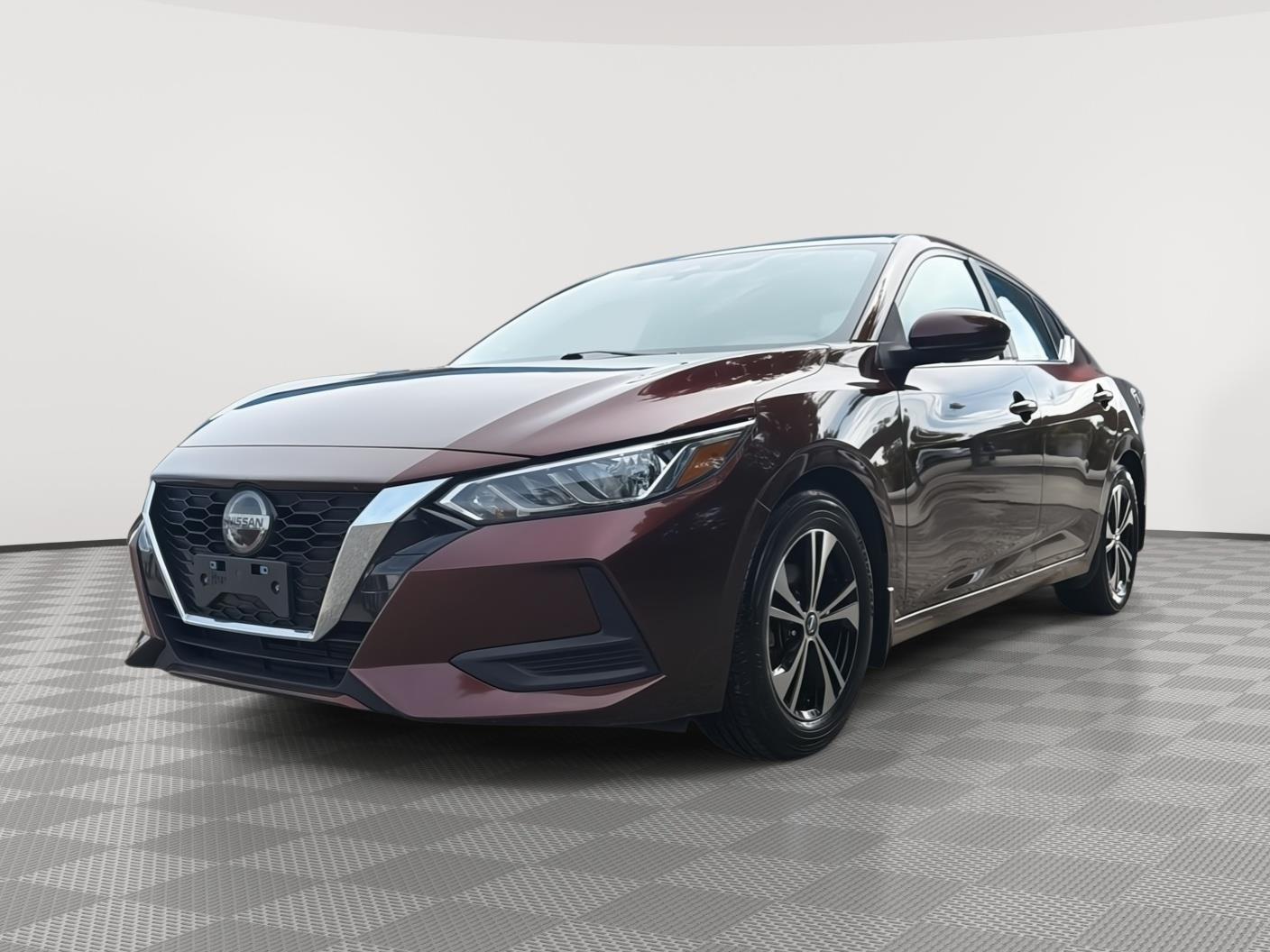 Rosewood Metallic 2020 Nissan Sentra SV FWD Sedan Front-Wheel Drive Continuously Variable Transmission