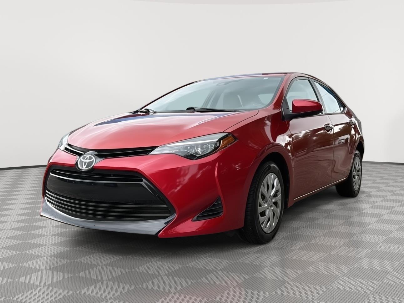 Barcelona Red Metallic 2019 Toyota Corolla LE Sedan Front-Wheel Drive Continuously Variable Transmission