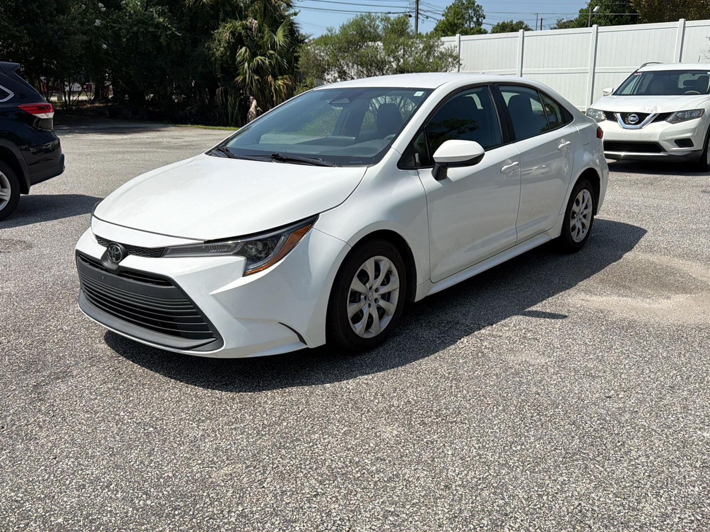 White 2023 Toyota Corolla Sedan Front-Wheel Drive Continuously Variable Transmission