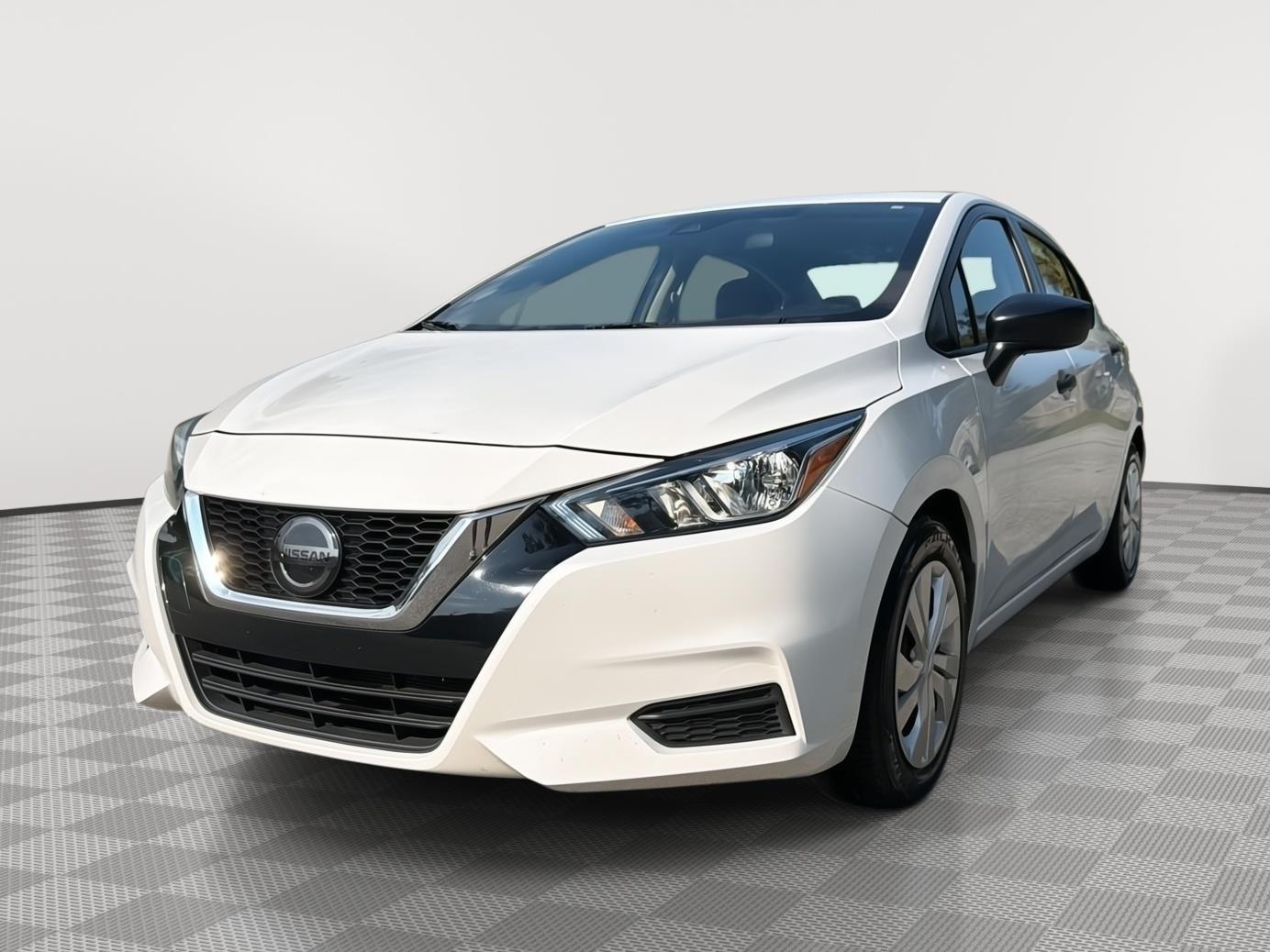 White (Fresh Powder) 2020 Nissan Versa Sedan Front-Wheel Drive Continuously Variable Transmission