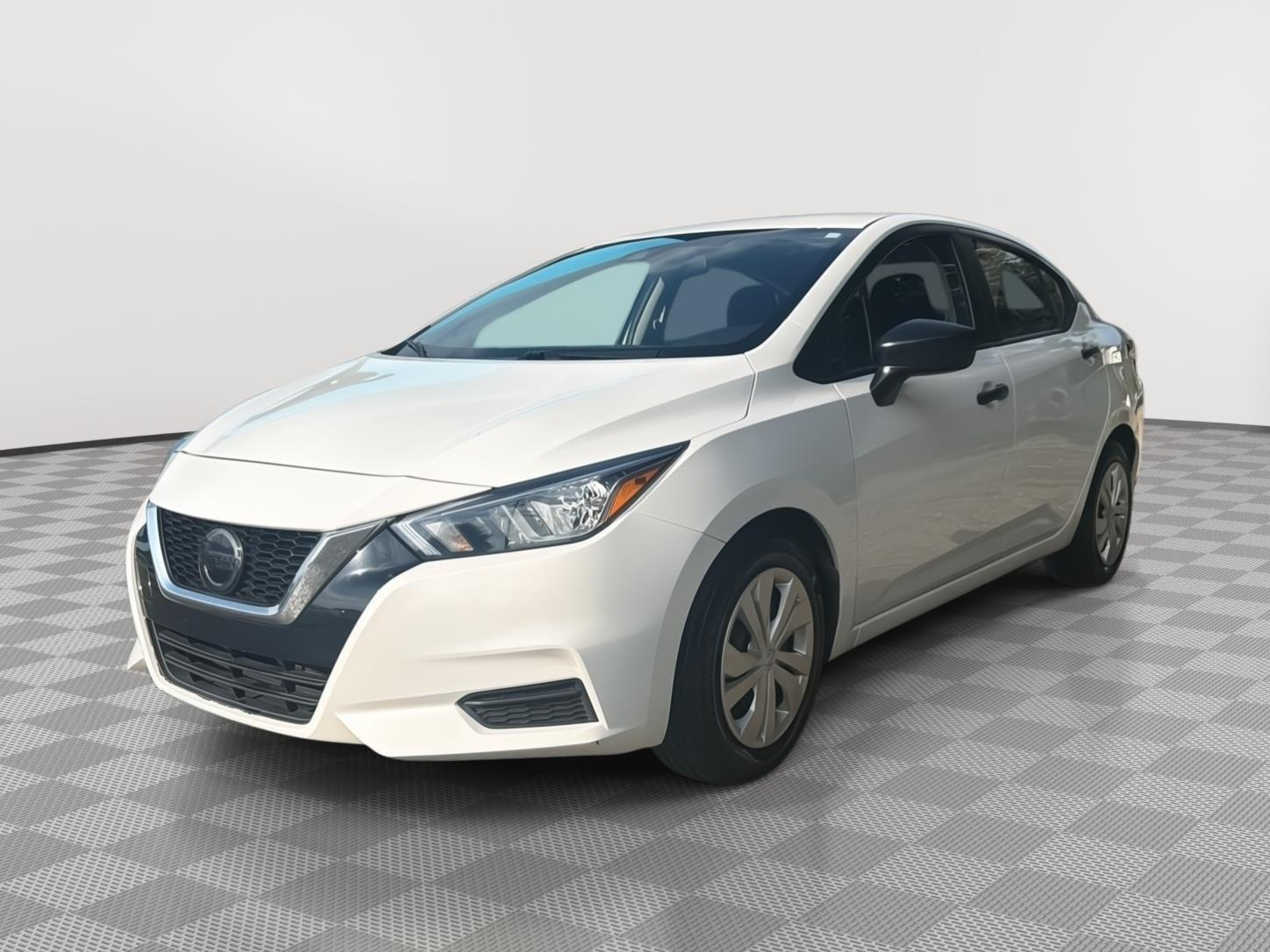 White (Fresh Powder) 2020 Nissan Versa Sedan Front-Wheel Drive Continuously Variable Transmission