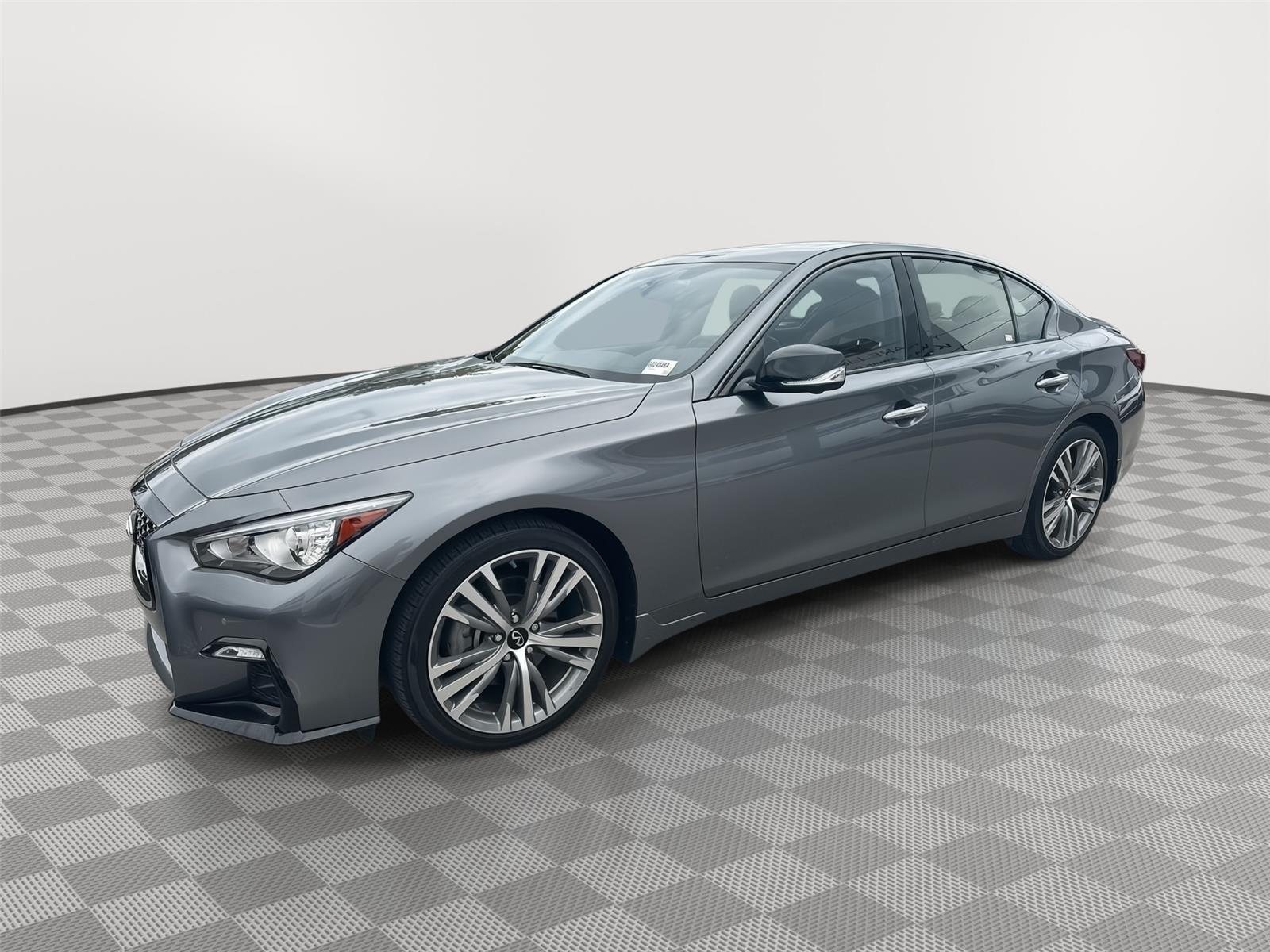 Gray (Graphite Shadow) 2024 INFINITI Q50 Sedan All-Wheel Drive Automatic
