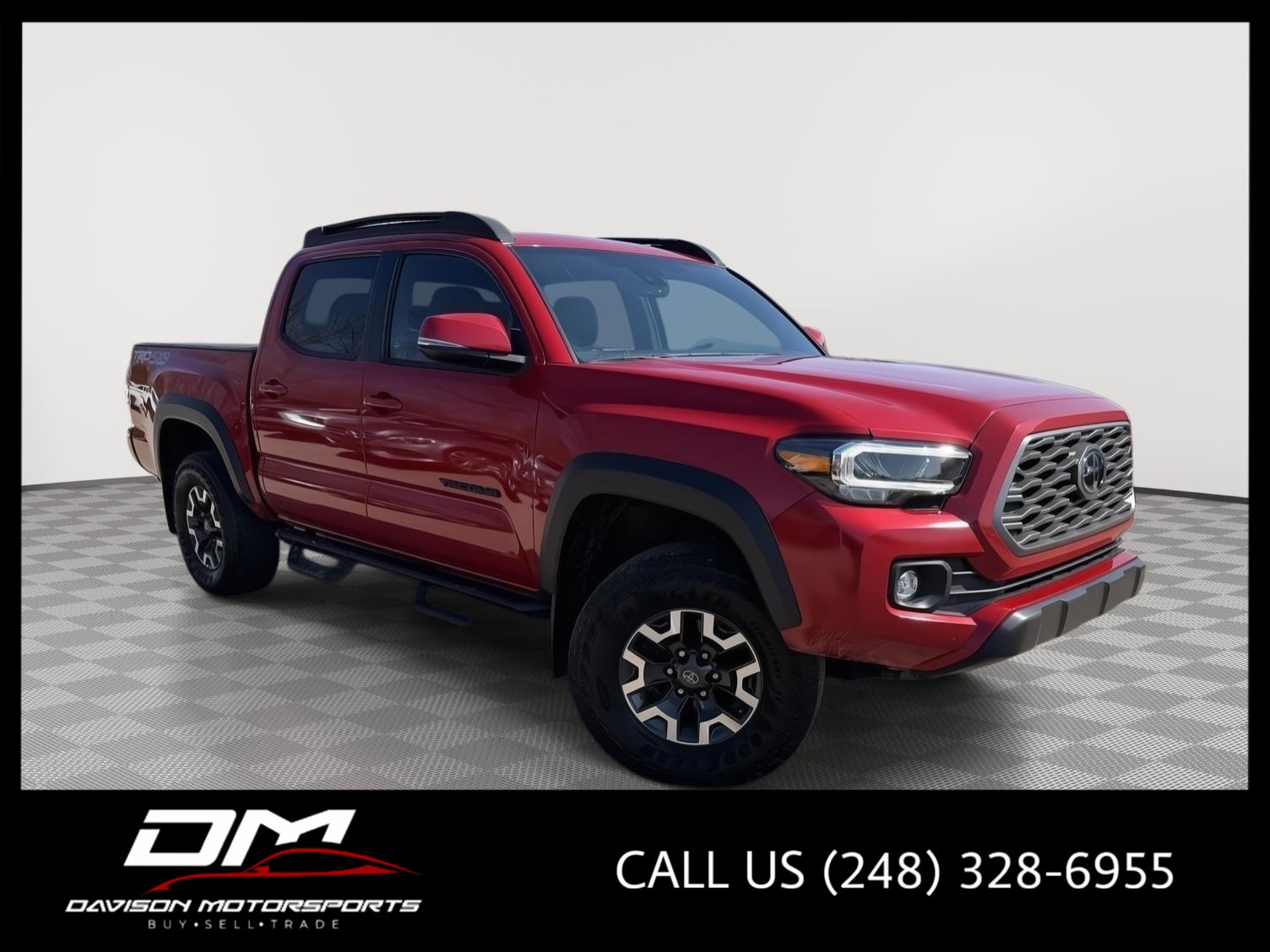 Barcelona Red Metallic 2022 Toyota Tacoma TRD Off Road Double Cab 4WD Pickup Truck Four-Wheel Drive Automatic
