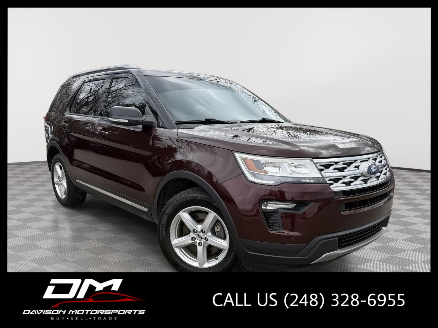 Red (Burgundy Velvet Metallic Tinted Clearcoat) 2019 Ford Explorer XLT SUV / Crossover Front-Wheel Drive 6-Speed Automatic