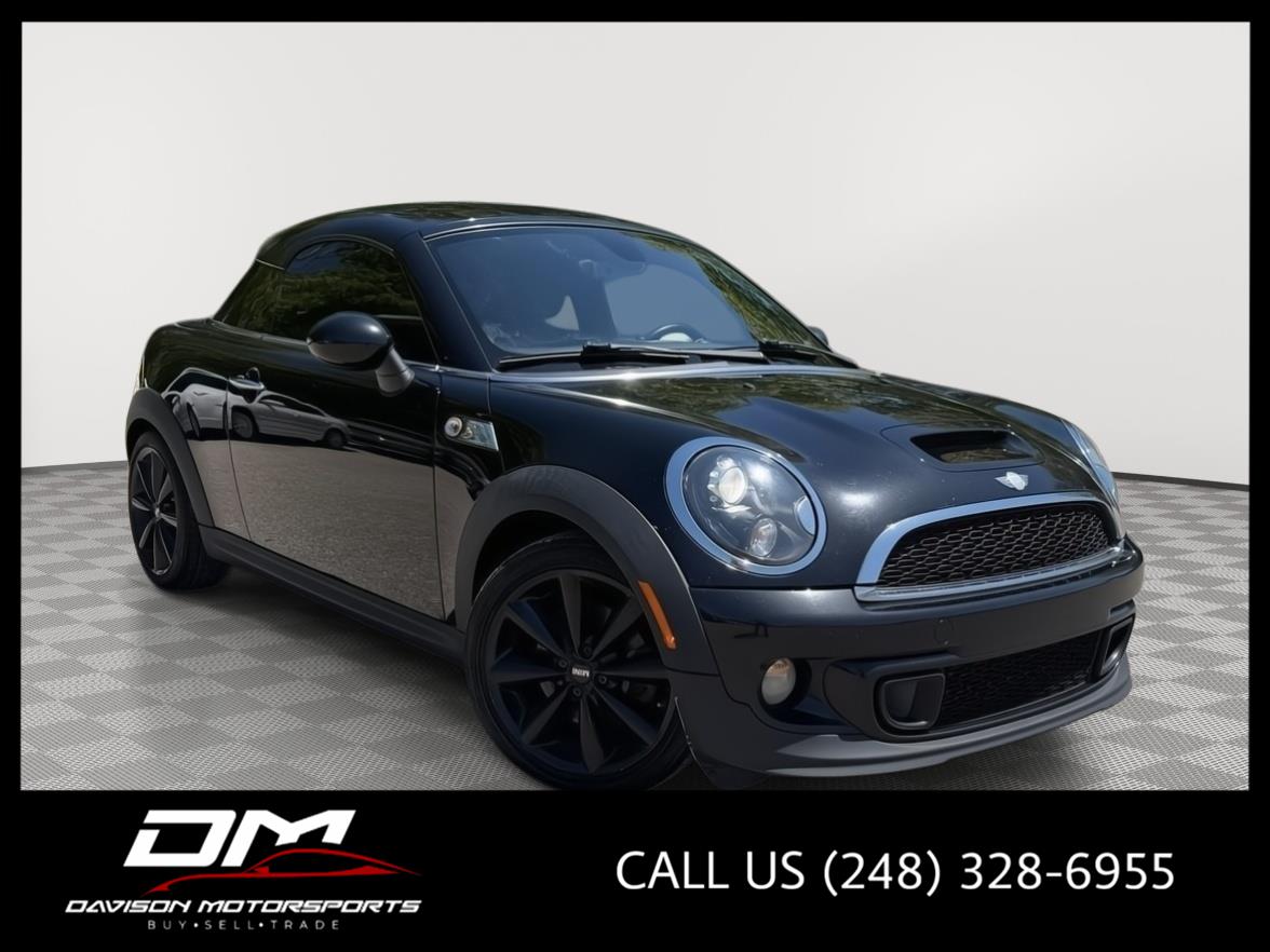 Midnight Black Metallic 2014 MINI Cooper Coupe S FWD Coupe Front-Wheel Drive 6-Speed Manual Overdrive