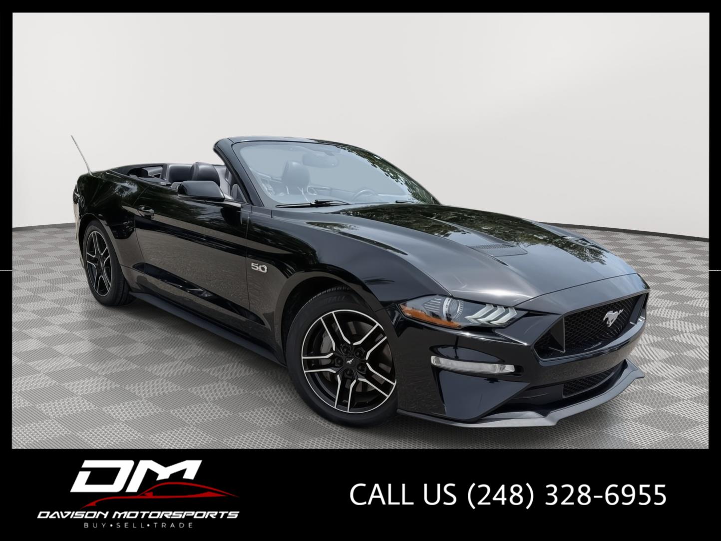 Shadow Black 2019 Ford Mustang Convertible Rear-Wheel Drive 6-Speed Manual