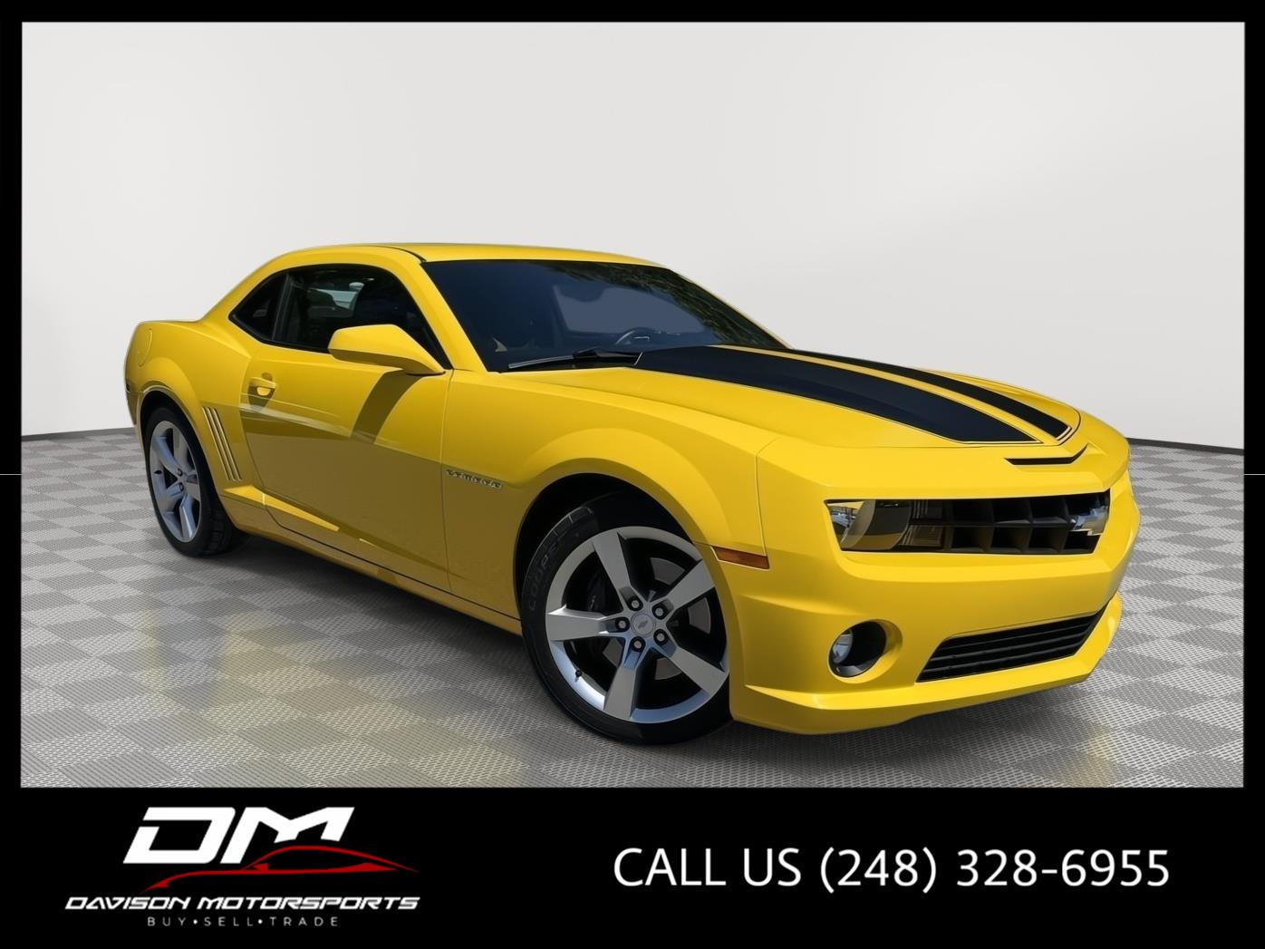Rally Yellow 2010 Chevrolet Camaro Coupe Rear-Wheel Drive 6-Speed Automatic
