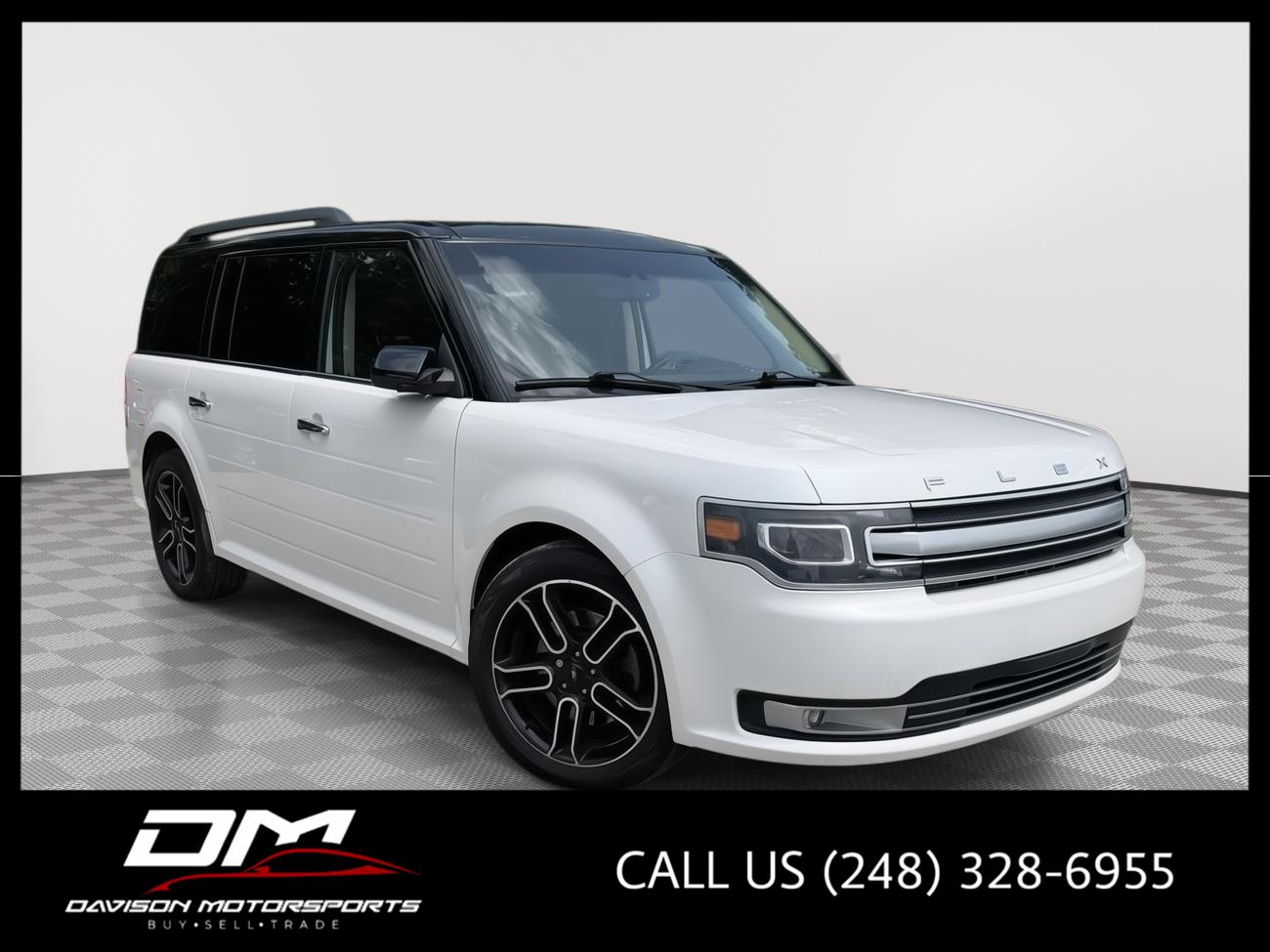 White Platinum Metallic Tri-Coat 2015 Ford Flex SUV / Crossover All-Wheel Drive 6-Speed Automatic