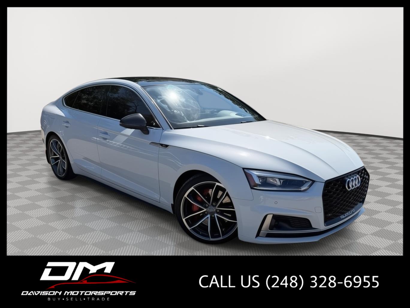 Glacier White Metallic 2018 Audi S5 Sportback Sedan All-Wheel Drive Automatic