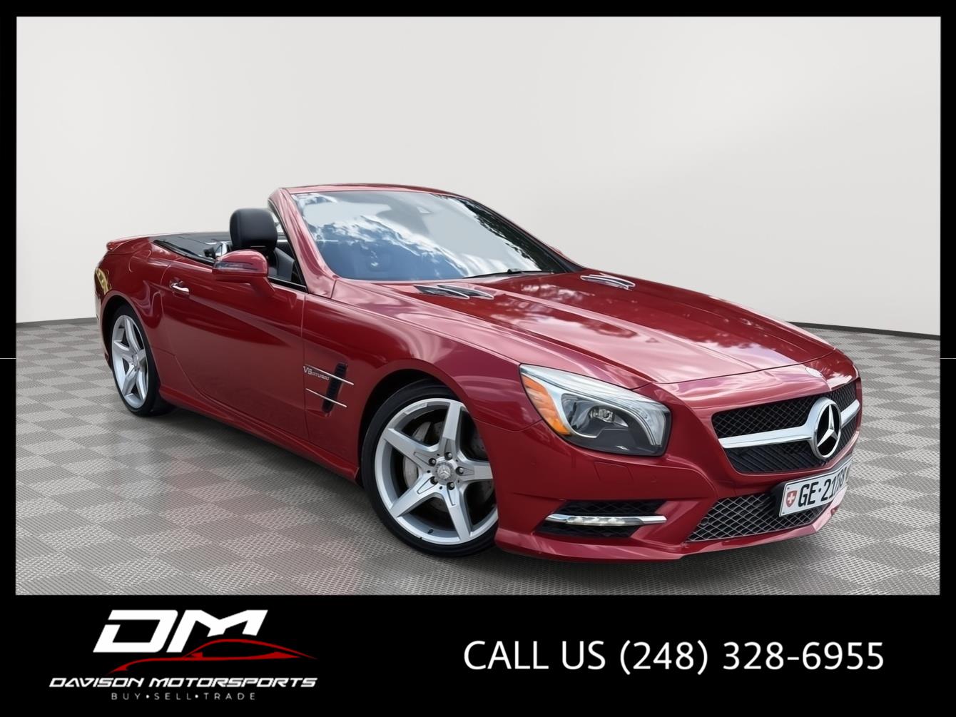 Mars Red 2013 Mercedes-Benz SL-Class Convertible Rear-Wheel Drive Automatic