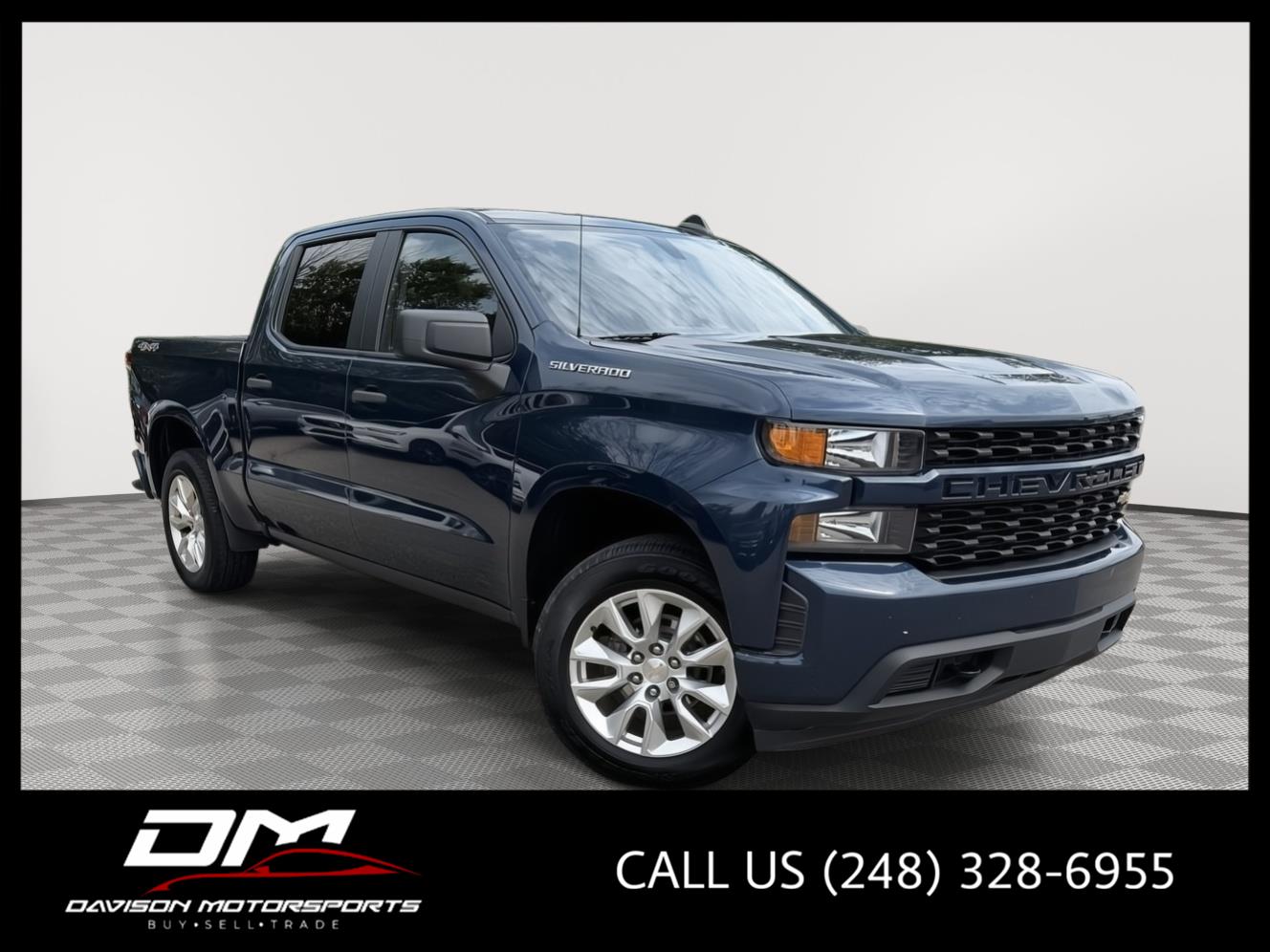 Northsky Blue Metallic 2021 Chevrolet Silverado 1500 Pickup Truck Four-Wheel Drive 8-Speed Automatic