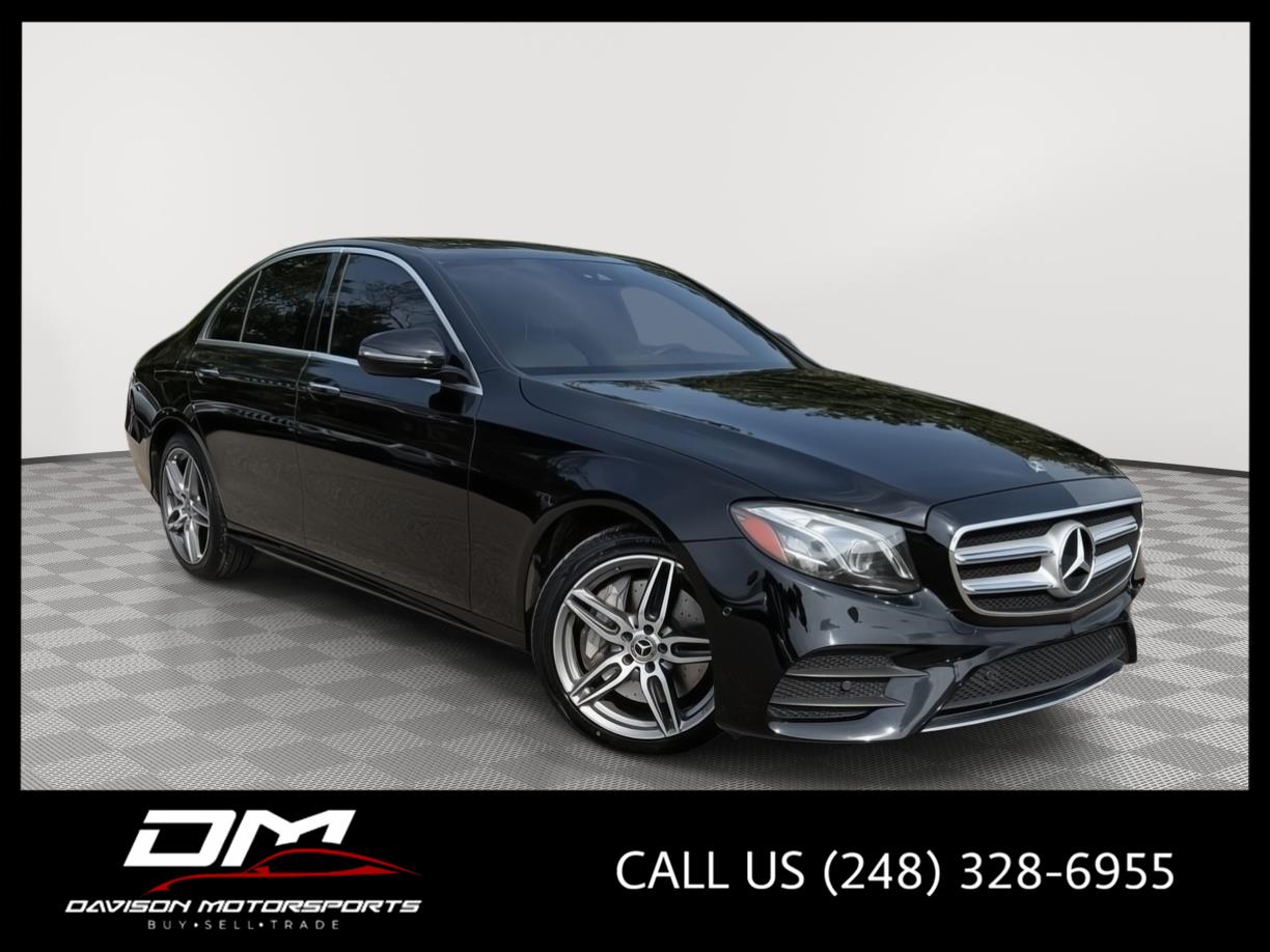 Black 2017 Mercedes-Benz E-Class Sedan All-Wheel Drive Automatic