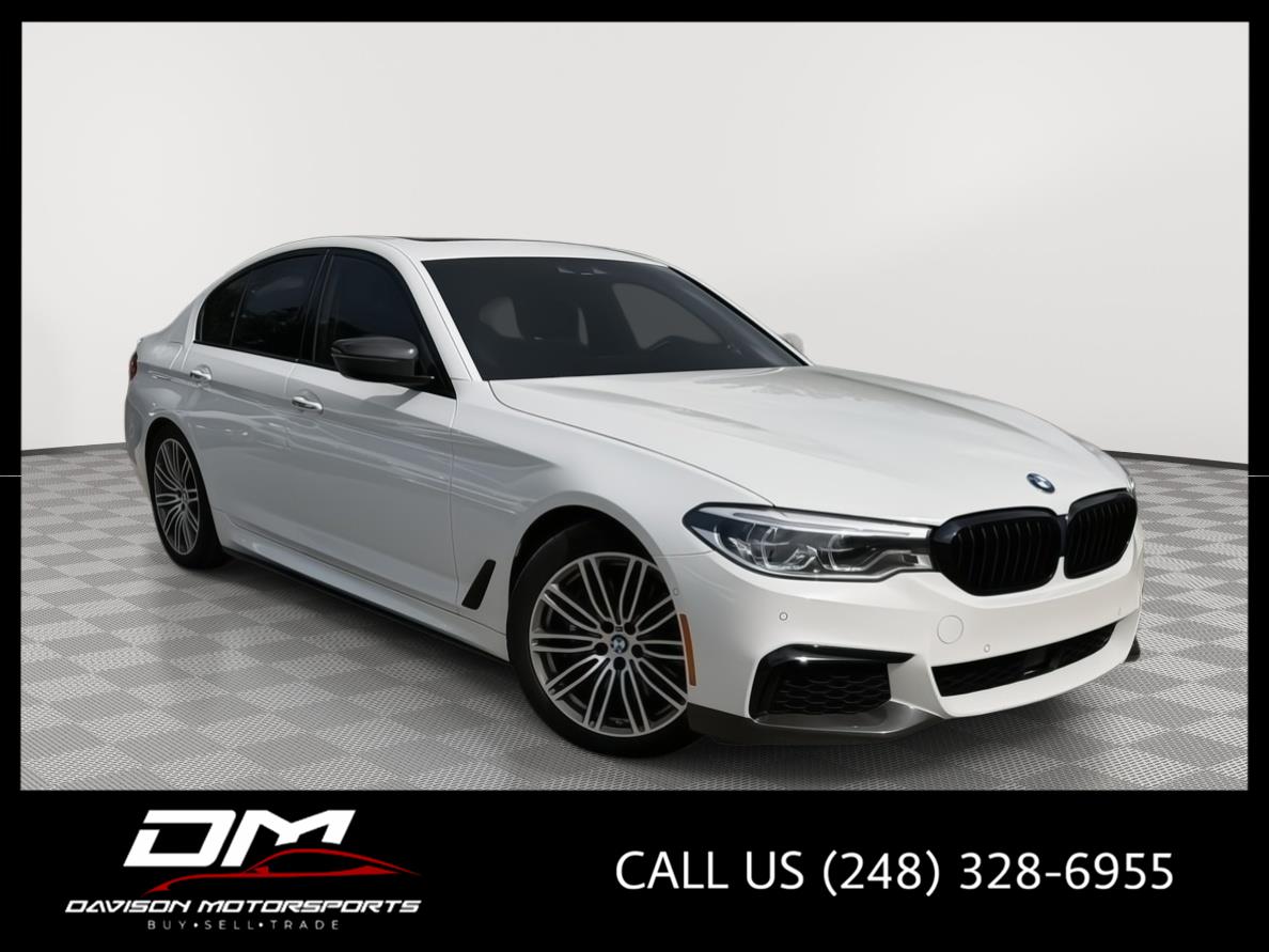 Alpine White 2018 BMW 5 Series Sedan All-Wheel Drive Automatic