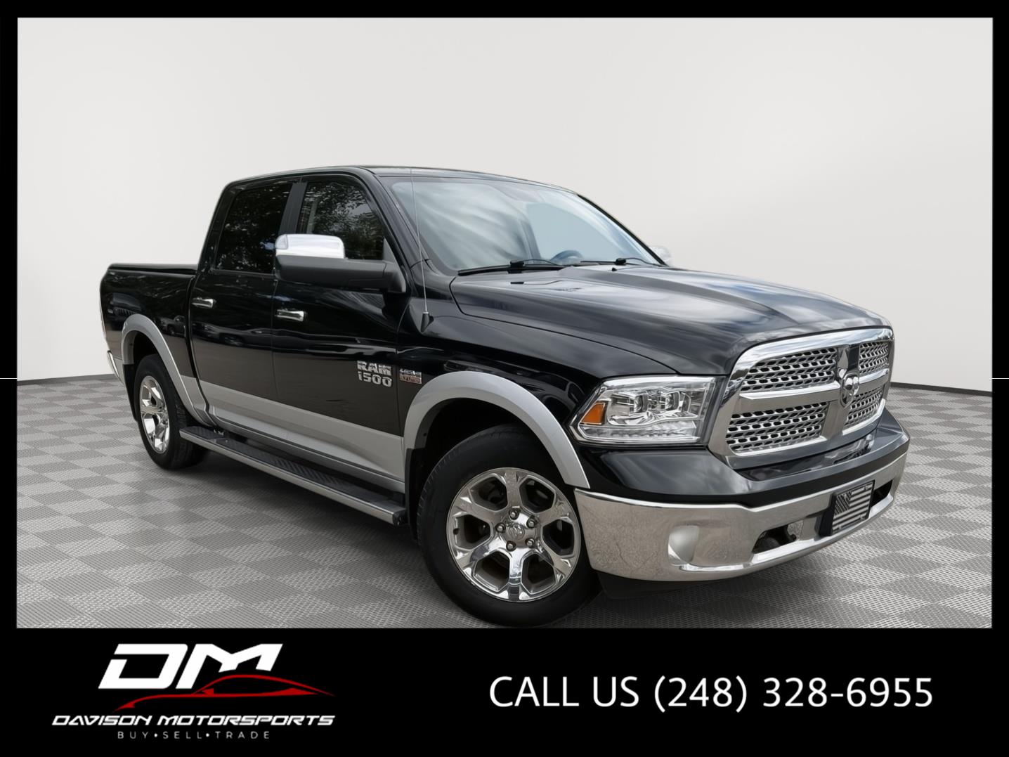 Black Forest Green Pearlcoat 2015 RAM 1500 Pickup Truck Four-Wheel Drive 8-Speed Automatic